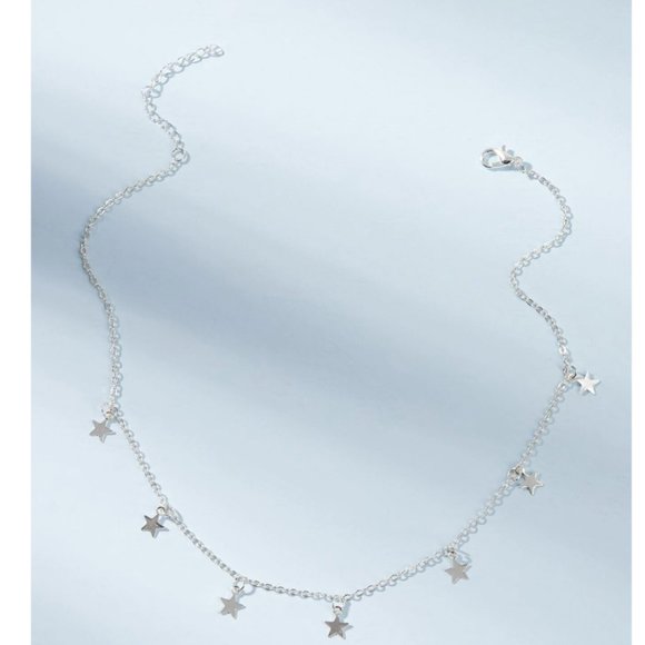 ✨HP✨NEW Silver Dainty Star Charm Choker - Picture 3 of 4
